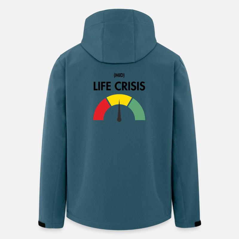 Midlife-Crisis - Recycelte Männer Softshell-Jacke von Stanley/Stella - Dunkles Petrol