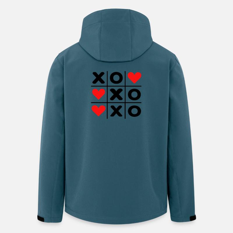 Cute Heart Pattern Love Minimal Design - Men’s Recycled Softshell Jacket by Stanley/Stella - stargazer