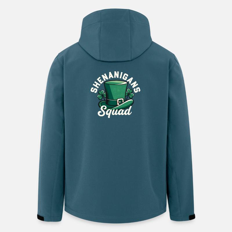 Shenanigans Squad Leprechaun-Hut - Recycelte Männer Softshell-Jacke von Stanley/Stella - Dunkles Petrol