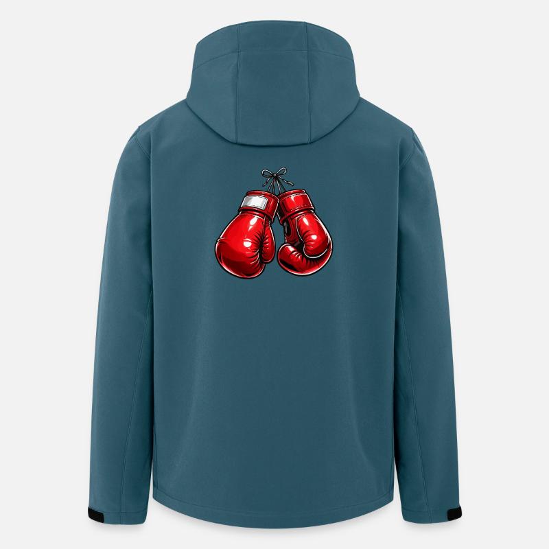 Boxning - Softshelljacka herr i återvunnen polyester Stanley/Stella - mörk petrol