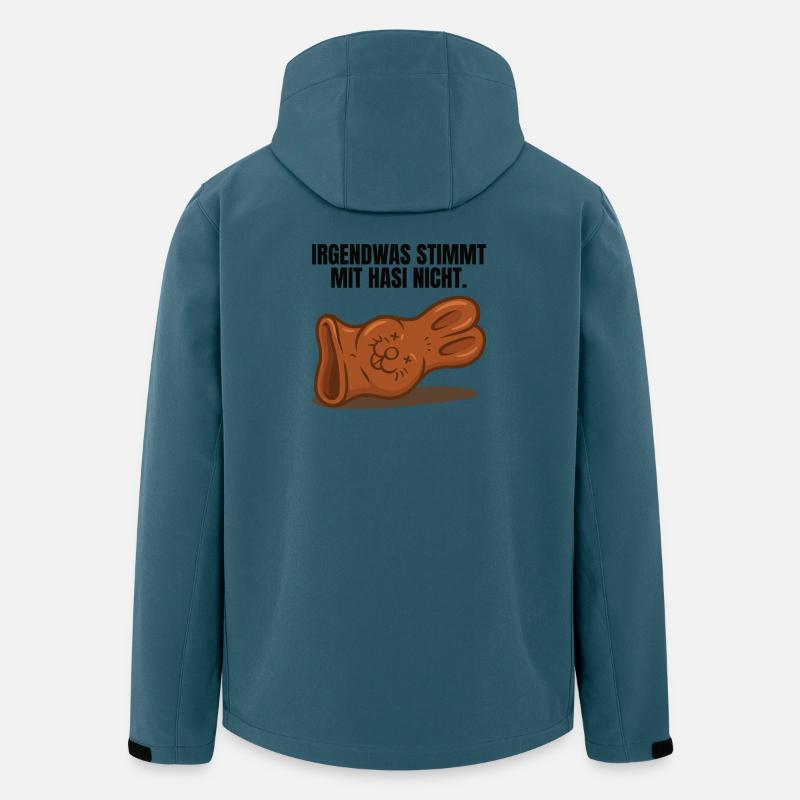 Hasi Ostern Schokohase lustig - Recycelte Männer Softshell-Jacke von Stanley/Stella - Dunkles Petrol