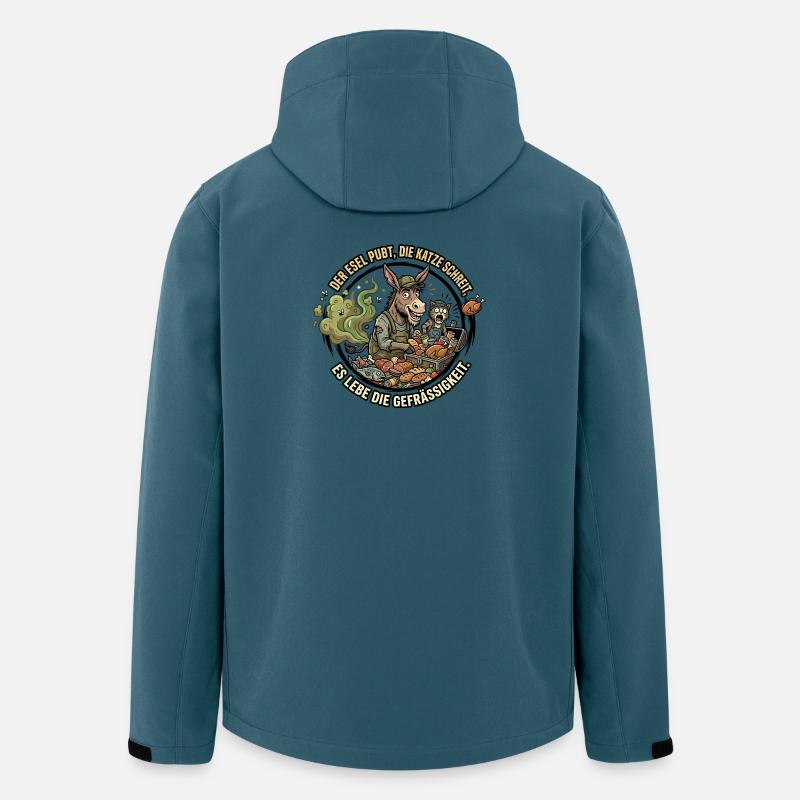 Gefräßigkeit - Recycelte Männer Softshell-Jacke von Stanley/Stella - Dunkles Petrol