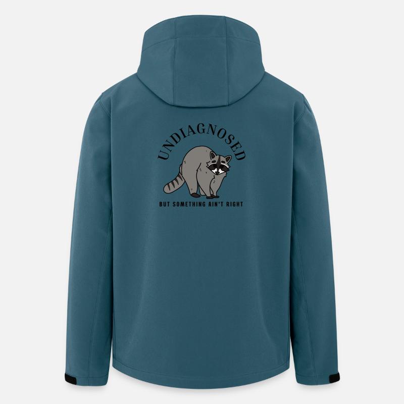 Undiagnostiziert, aber irgendetwas stimmt nicht, Waschbär - Recycelte Männer Softshell-Jacke von Stanley/Stella - Dunkles Petrol