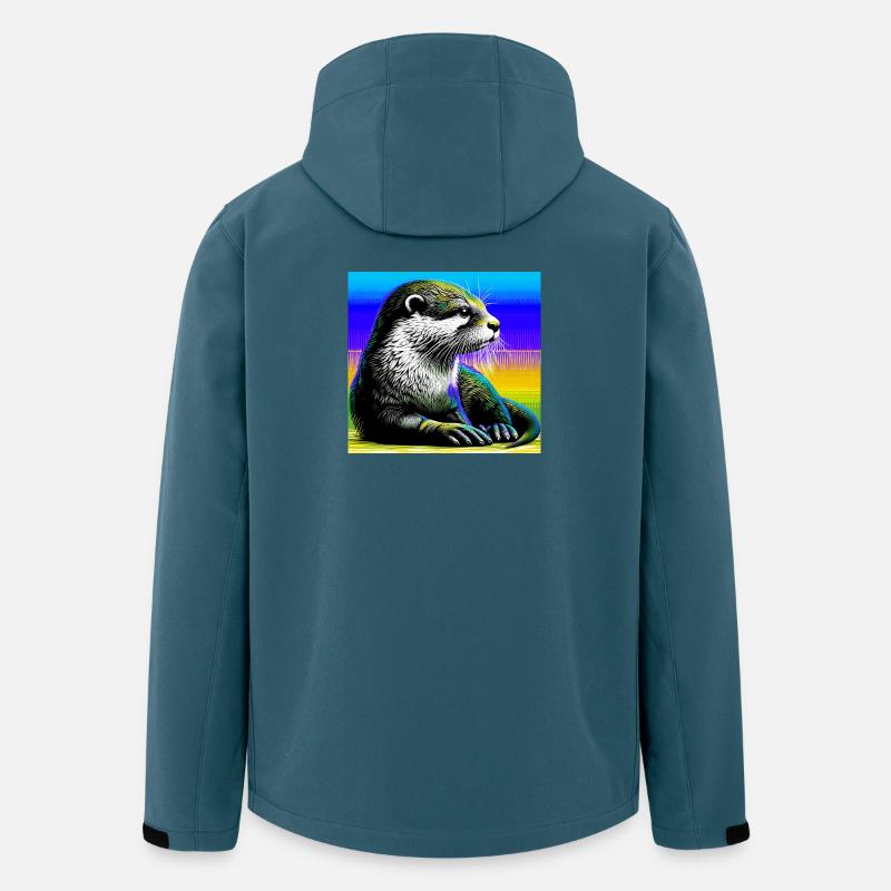 Otter - Recycelte Männer Softshell-Jacke von Stanley/Stella - Dunkles Petrol