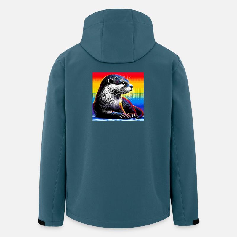 Otter - Recycelte Männer Softshell-Jacke von Stanley/Stella - Dunkles Petrol