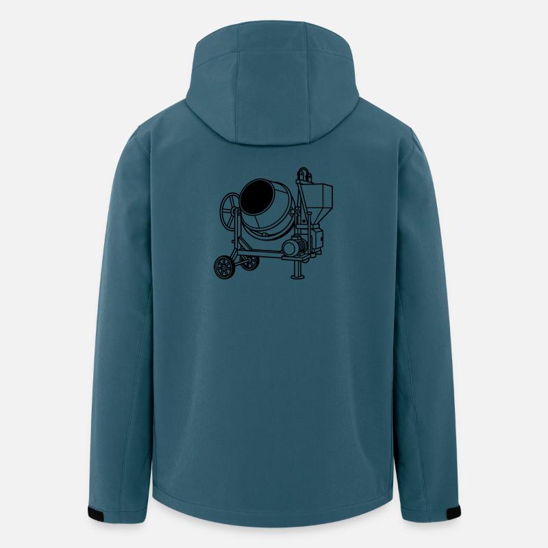 Zementtrommel - Recycelte Männer Softshell-Jacke von Stanley/Stella - Dunkles Petrol