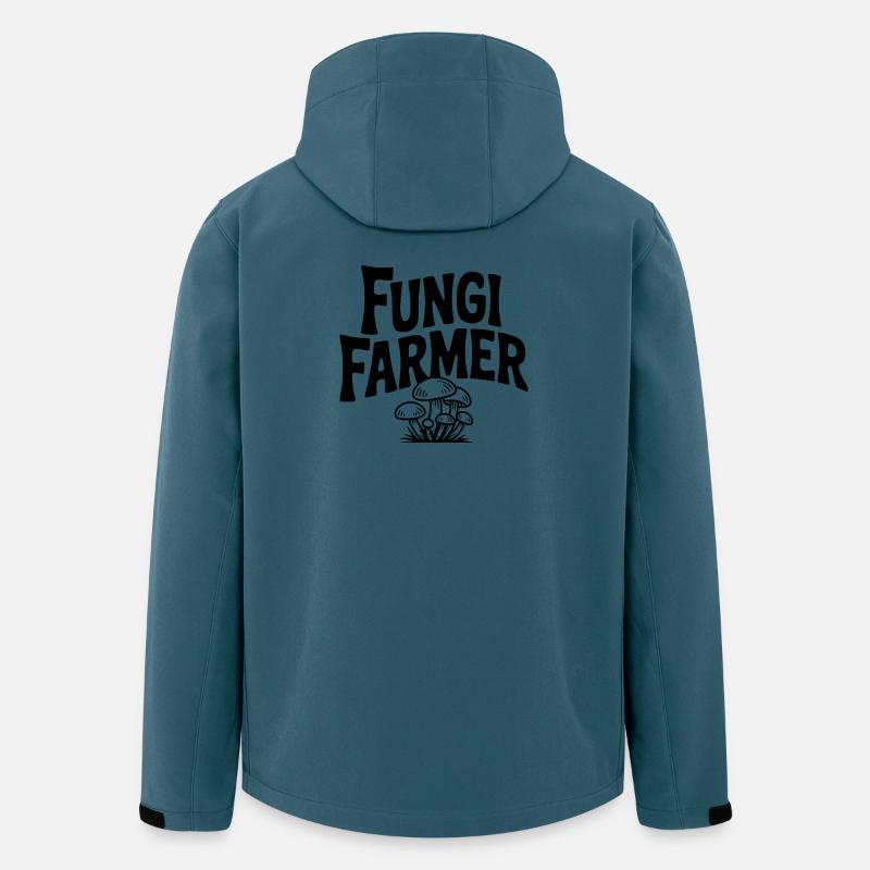 Pilzbauer - Recycelte Männer Softshell-Jacke von Stanley/Stella - Dunkles Petrol