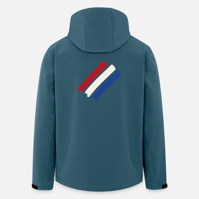 Niederlande - Recycelte Männer Softshell-Jacke von Stanley/Stella - Dunkles Petrol