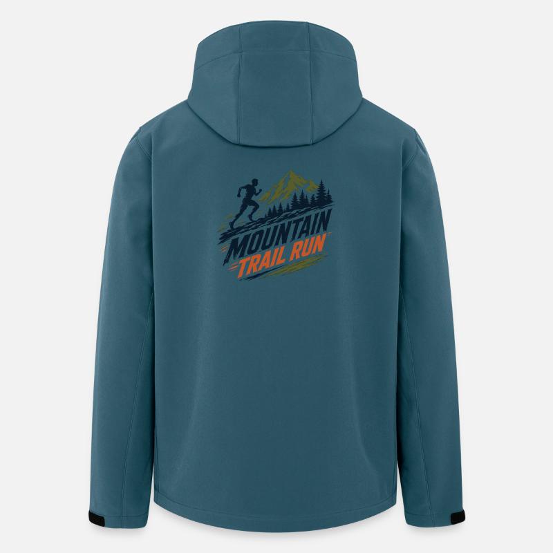 Mountain Trail Run - Men’s Recycled Softshell Jacket by Stanley/Stella - stargazer