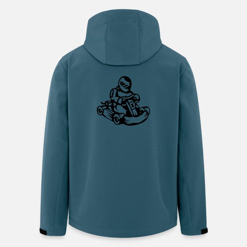 Kart Rennauto - Recycelte Männer Softshell-Jacke von Stanley/Stella - Dunkles Petrol