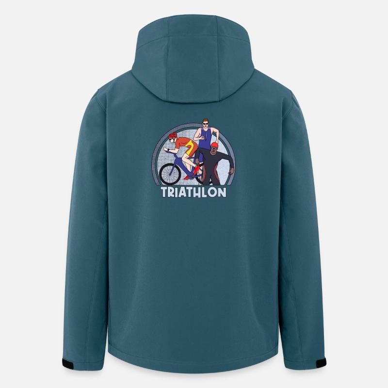 Triathlon - Recycelte Männer Softshell-Jacke von Stanley/Stella - Dunkles Petrol