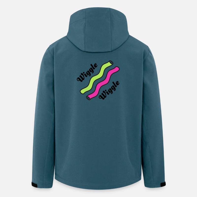 Neon Wellenbänder Duo - Recycelte Männer Softshell-Jacke von Stanley/Stella - Dunkles Petrol