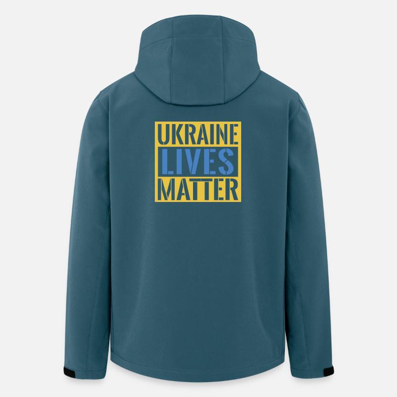 Ukraine Lives Matter Bold Statement - Recycelte Männer Softshell-Jacke von Stanley/Stella - Dunkles Petrol