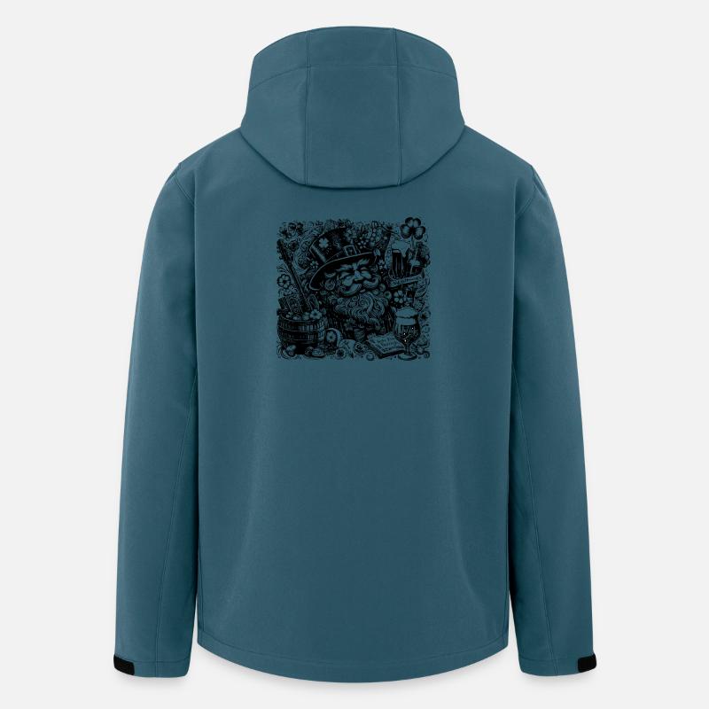 St. Patrick's Day - Recycelte Männer Softshell-Jacke von Stanley/Stella - Dunkles Petrol