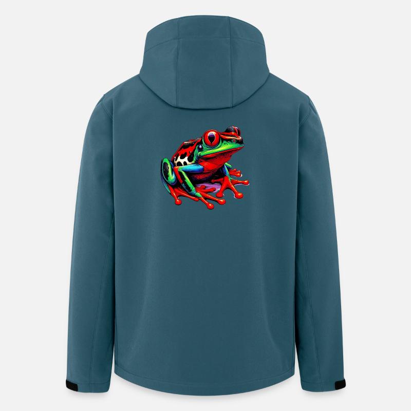 Frosch - Recycelte Männer Softshell-Jacke von Stanley/Stella - Dunkles Petrol