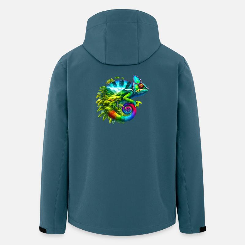 Caméléon - Veste softshell homme en polyester recyclé Stanley/Stella - bleu pétrole foncé