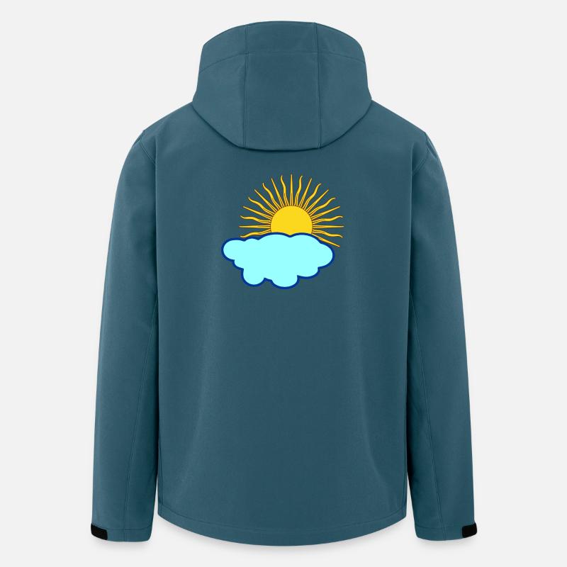 Sonne hinter Wolke - Recycelte Männer Softshell-Jacke von Stanley/Stella - Dunkles Petrol