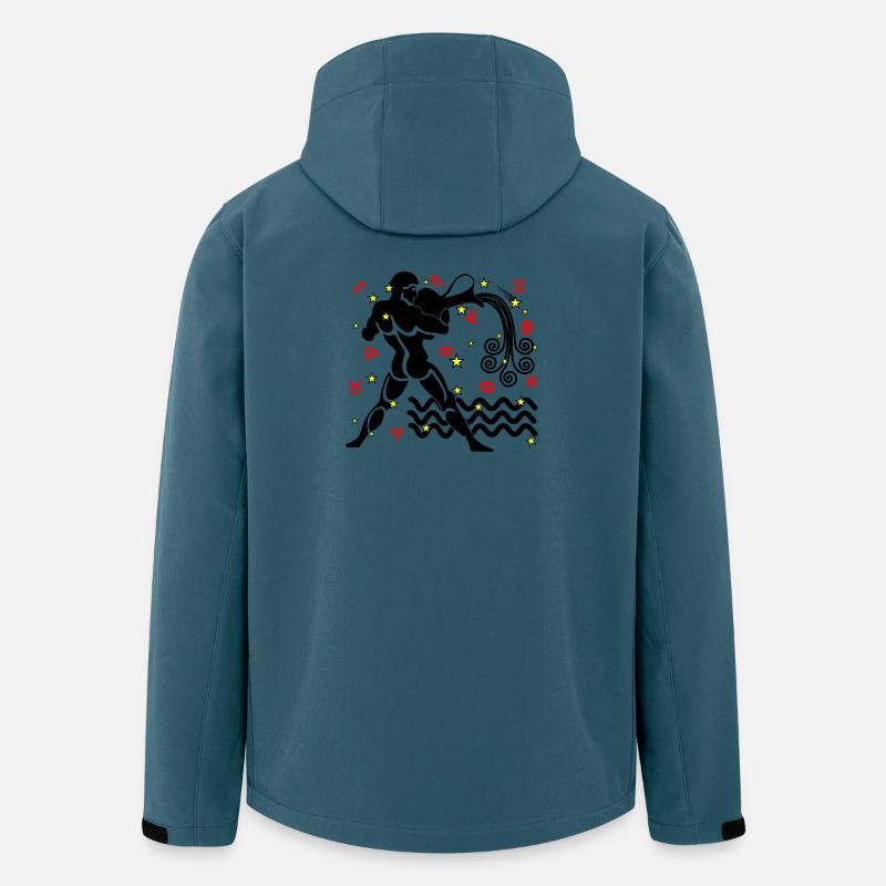 Sternzeichen Stern Logo Wassermann - Recycelte Männer Softshell-Jacke von Stanley/Stella - Dunkles Petrol