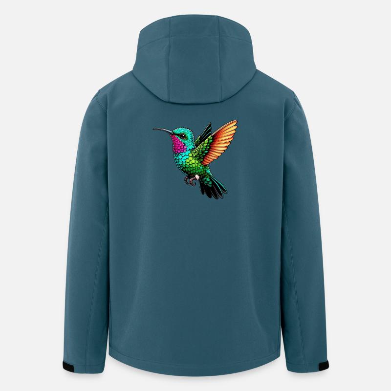 Kolibri - Recycelte Männer Softshell-Jacke von Stanley/Stella - Dunkles Petrol