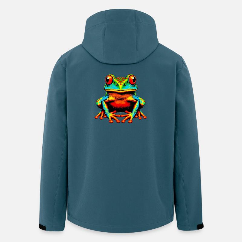 Grenouille - Veste softshell homme en polyester recyclé Stanley/Stella - bleu pétrole foncé