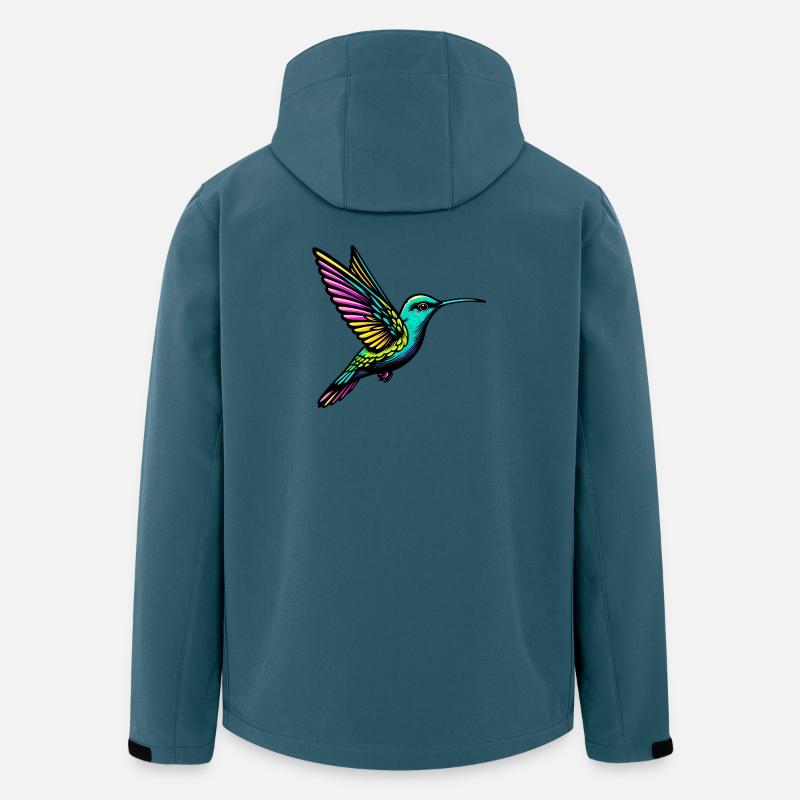Kolibri - Recycelte Männer Softshell-Jacke von Stanley/Stella - Dunkles Petrol