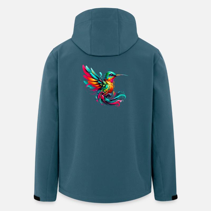Kolibri - Recycelte Männer Softshell-Jacke von Stanley/Stella - Dunkles Petrol