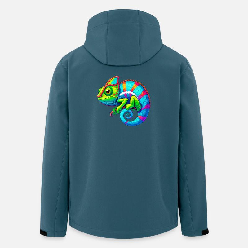 Chamäleon - Recycelte Männer Softshell-Jacke von Stanley/Stella - Dunkles Petrol