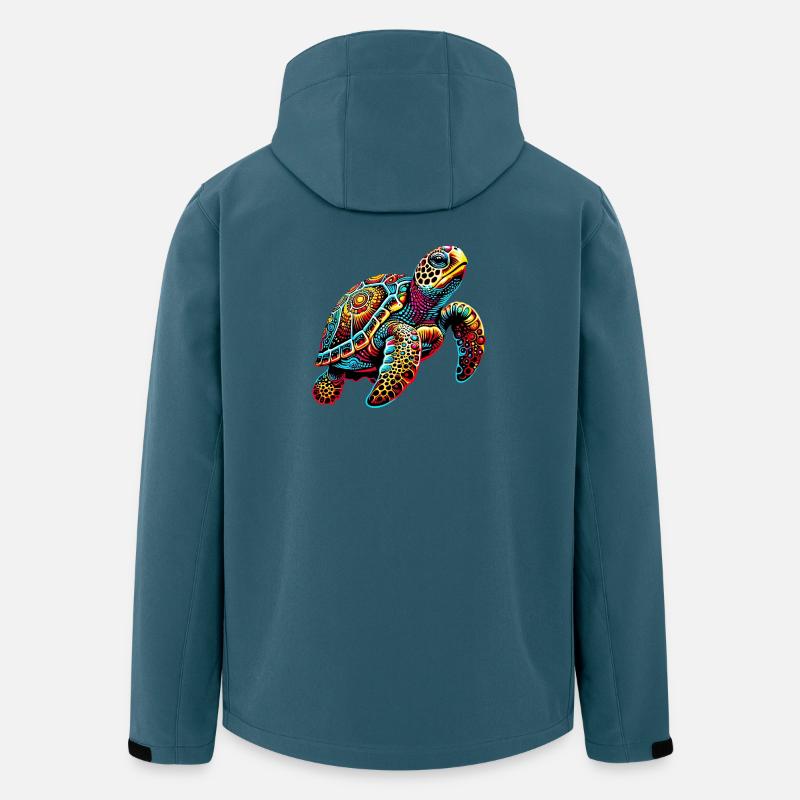 Tortue - Veste softshell homme en polyester recyclé Stanley/Stella - bleu pétrole foncé