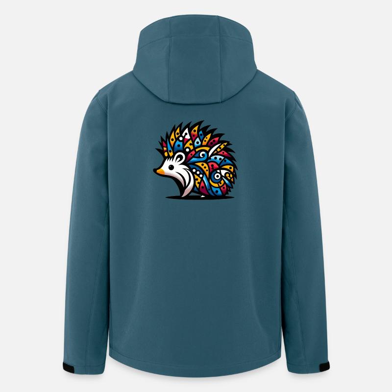 Igel - Recycelte Männer Softshell-Jacke von Stanley/Stella - Dunkles Petrol