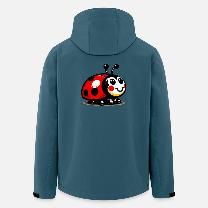 Marienkäfer - Recycelte Männer Softshell-Jacke von Stanley/Stella - Dunkles Petrol