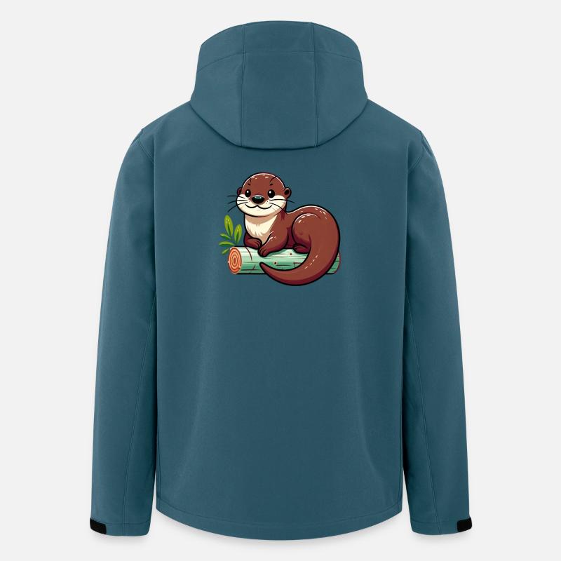 Otter - Recycelte Männer Softshell-Jacke von Stanley/Stella - Dunkles Petrol