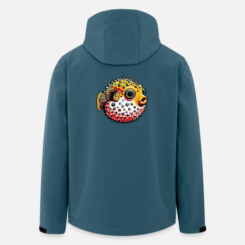 Kugelfisch - Recycelte Männer Softshell-Jacke von Stanley/Stella - Dunkles Petrol