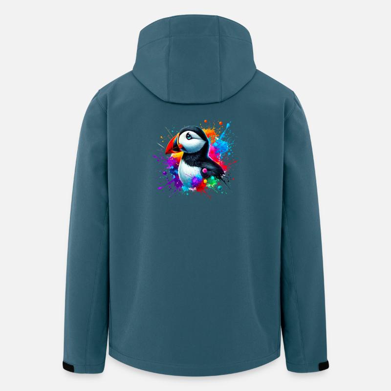 Papageitaucher - Recycelte Männer Softshell-Jacke von Stanley/Stella - Dunkles Petrol