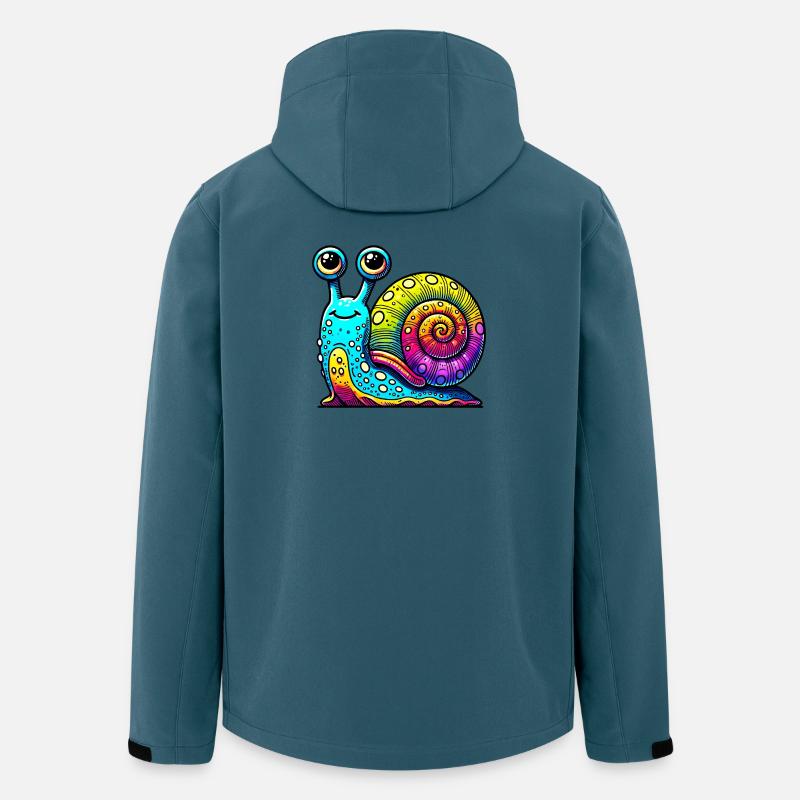 Schnecke - Recycelte Männer Softshell-Jacke von Stanley/Stella - Dunkles Petrol
