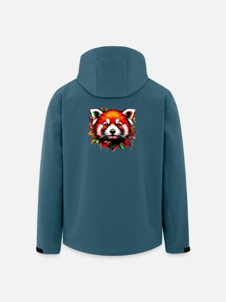 Petit panda - Veste softshell homme en polyester recyclé Stanley/Stella - bleu pétrole foncé