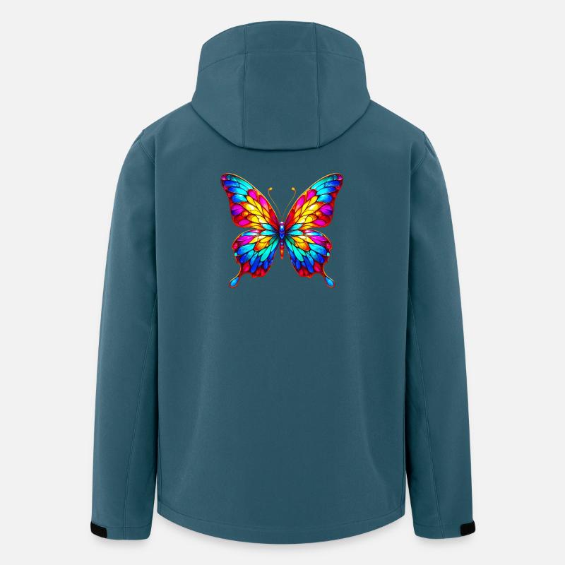 Papillon - Veste softshell homme en polyester recyclé Stanley/Stella - bleu pétrole foncé