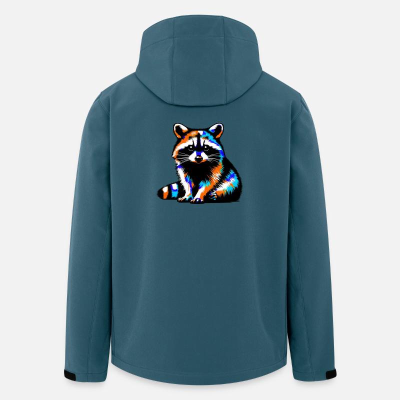 Waschbär - Recycelte Männer Softshell-Jacke von Stanley/Stella - Dunkles Petrol