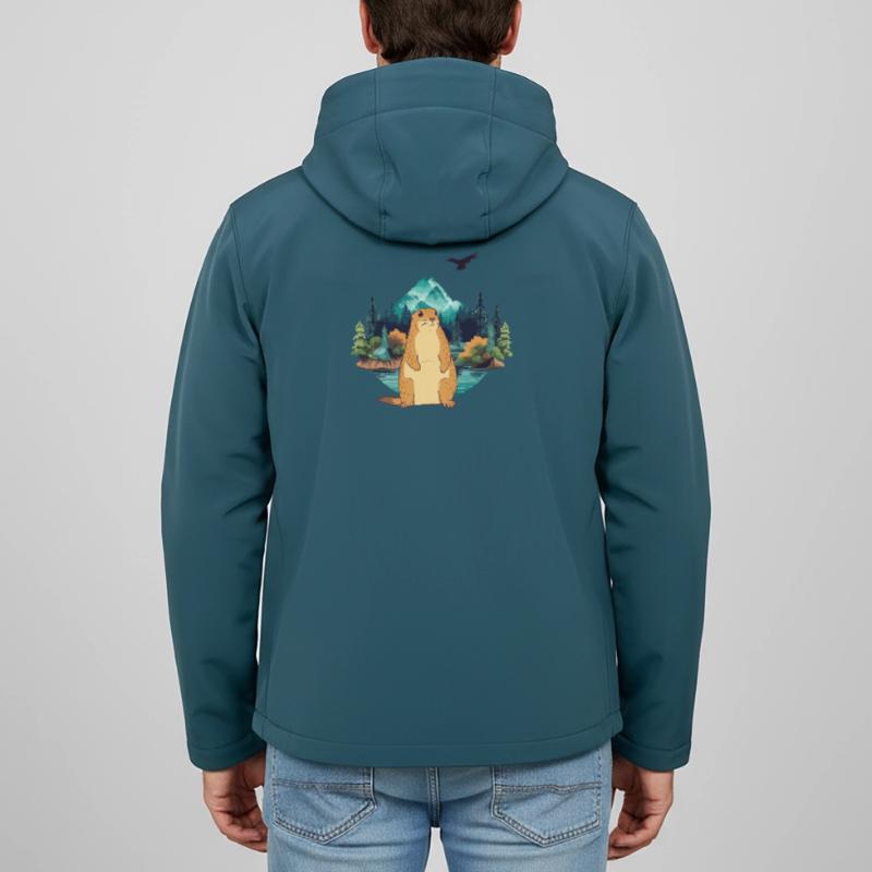 Murmeltier Recycelte Männer Softshell-Jacke von Stanley/Stella