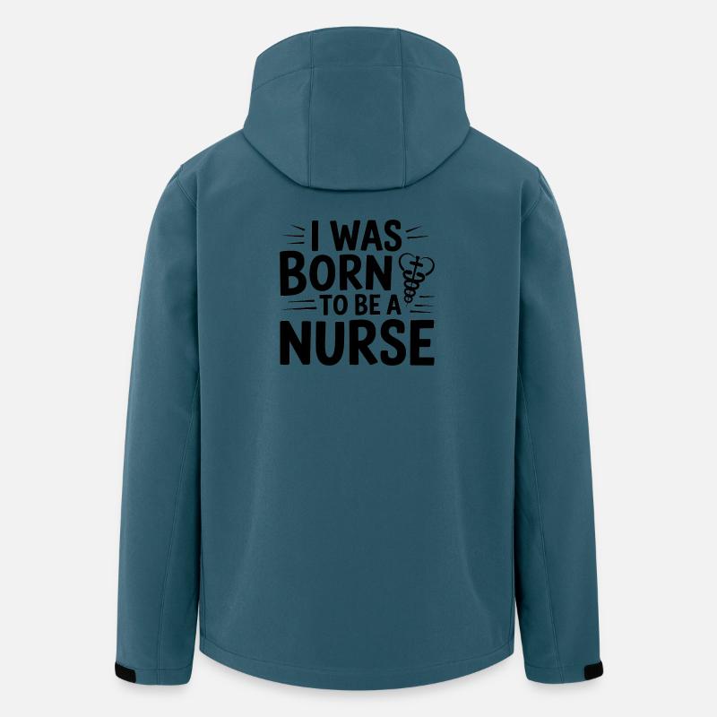 Ich wurde geboren, um Krankenschwester zu werden - Recycelte Männer Softshell-Jacke von Stanley/Stella - Dunkles Petrol