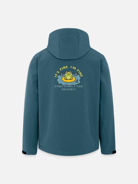 Humorous frog on swollen root - Men’s Recycled Softshell Jacket by Stanley/Stella - stargazer