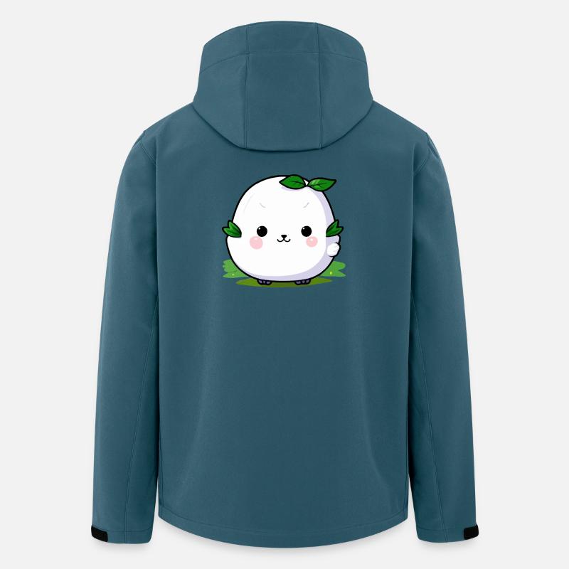 Kawaii Plant Cuddle Mascot - Men’s Recycled Softshell Jacket by Stanley/Stella - stargazer