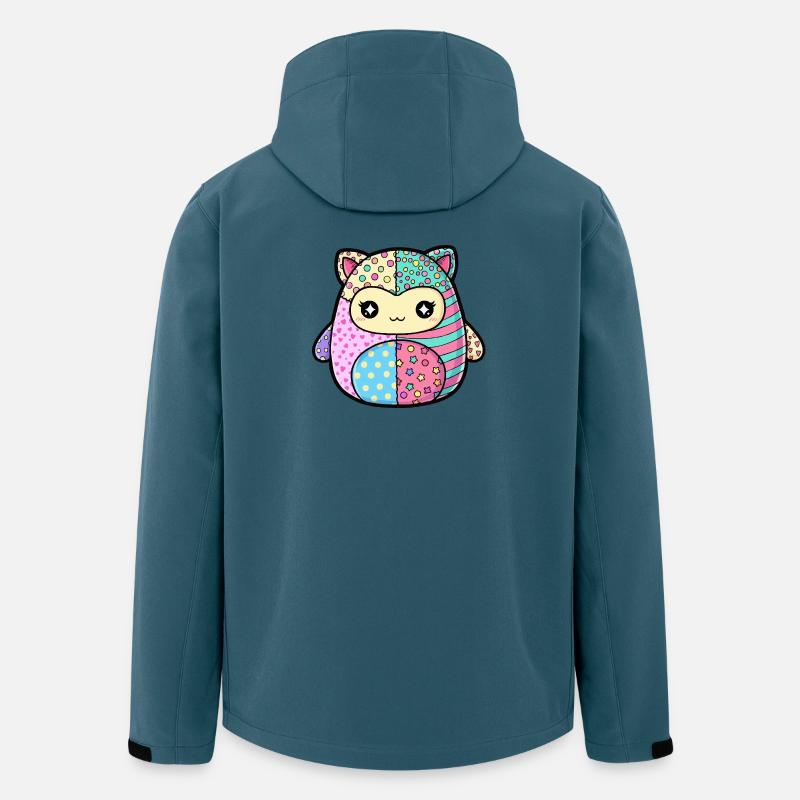 Patchwork Kitten Pastellfarben - Recycelte Männer Softshell-Jacke von Stanley/Stella - Dunkles Petrol