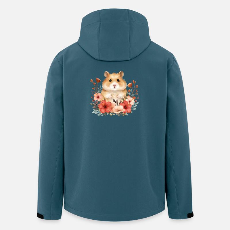 Hamster - Recycelte Männer Softshell-Jacke von Stanley/Stella - Dunkles Petrol