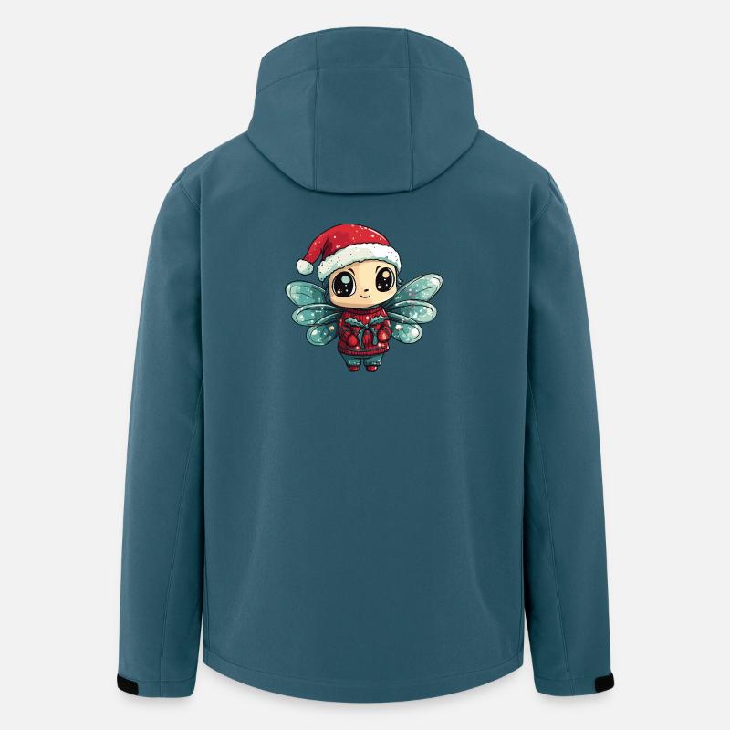 Libelle Weihnachten - Recycelte Männer Softshell-Jacke von Stanley/Stella - Dunkles Petrol