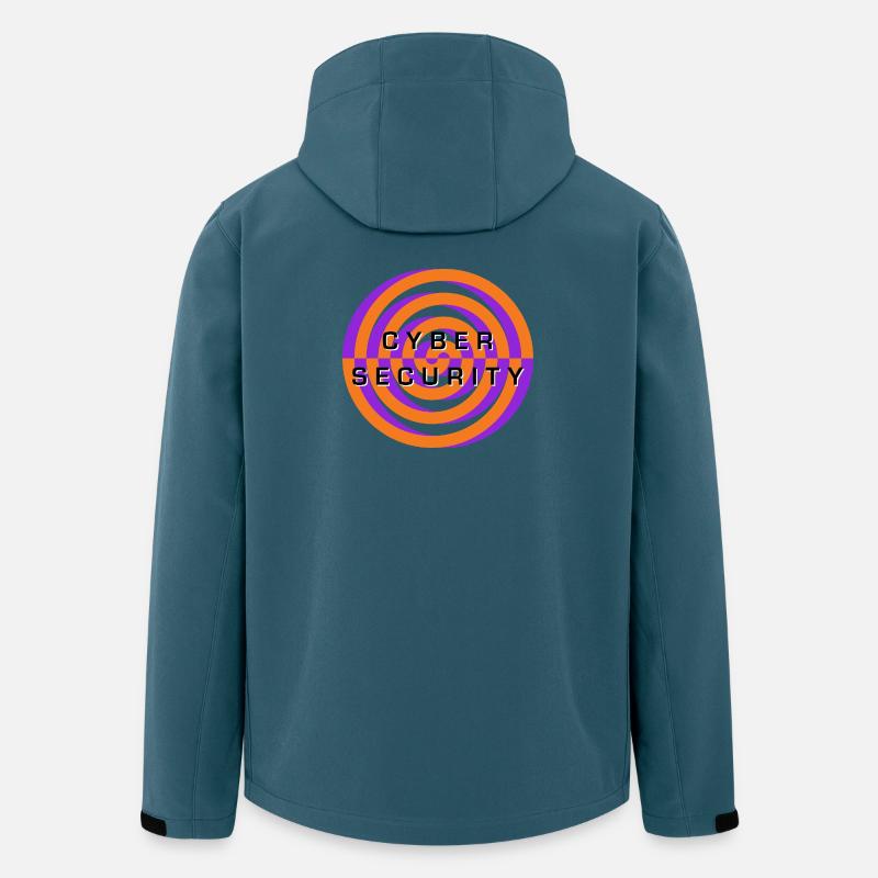 Cyber Security Spiral Emblem - Recycelte Männer Softshell-Jacke von Stanley/Stella - Dunkles Petrol