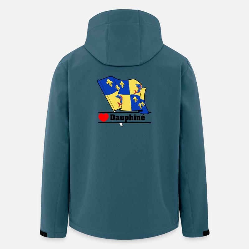 Dauphiné Herz - Recycelte Männer Softshell-Jacke von Stanley/Stella - Dunkles Petrol