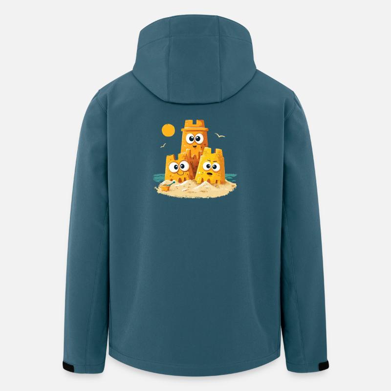 Beach Castles Trio with Face - Men’s Recycled Softshell Jacket by Stanley/Stella - stargazer