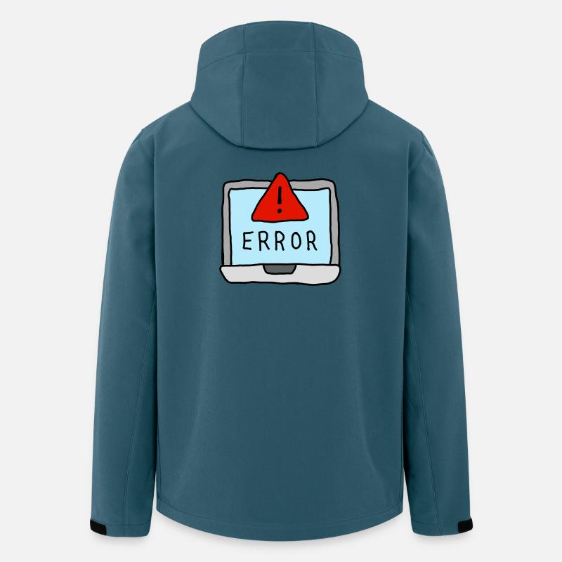 Laptop Error Warning Illustration - Men’s Recycled Softshell Jacket by Stanley/Stella - stargazer