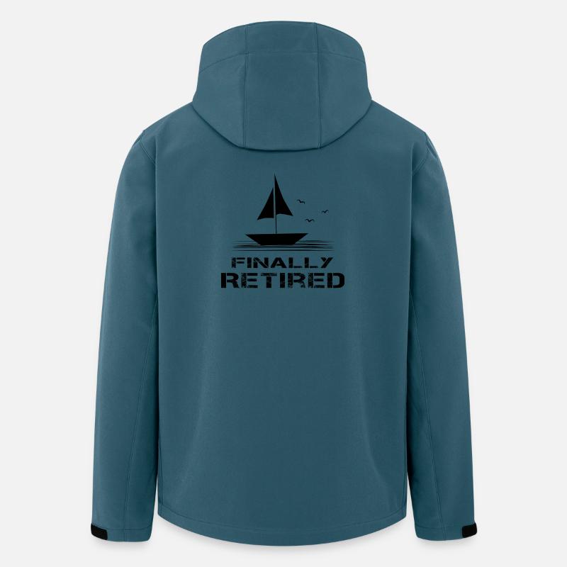 in Rente Ruhestand Geschenk Pensionierung - Recycelte Männer Softshell-Jacke von Stanley/Stella - Dunkles Petrol