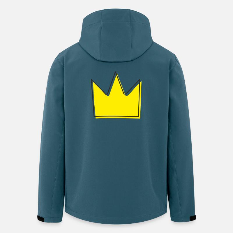 Krone Illustration - Recycelte Männer Softshell-Jacke von Stanley/Stella - Dunkles Petrol